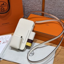 에르메스 Hermes Hermesway Epsom i2 Nata 57 Bordeaux 9O Jaune de Naples/silver