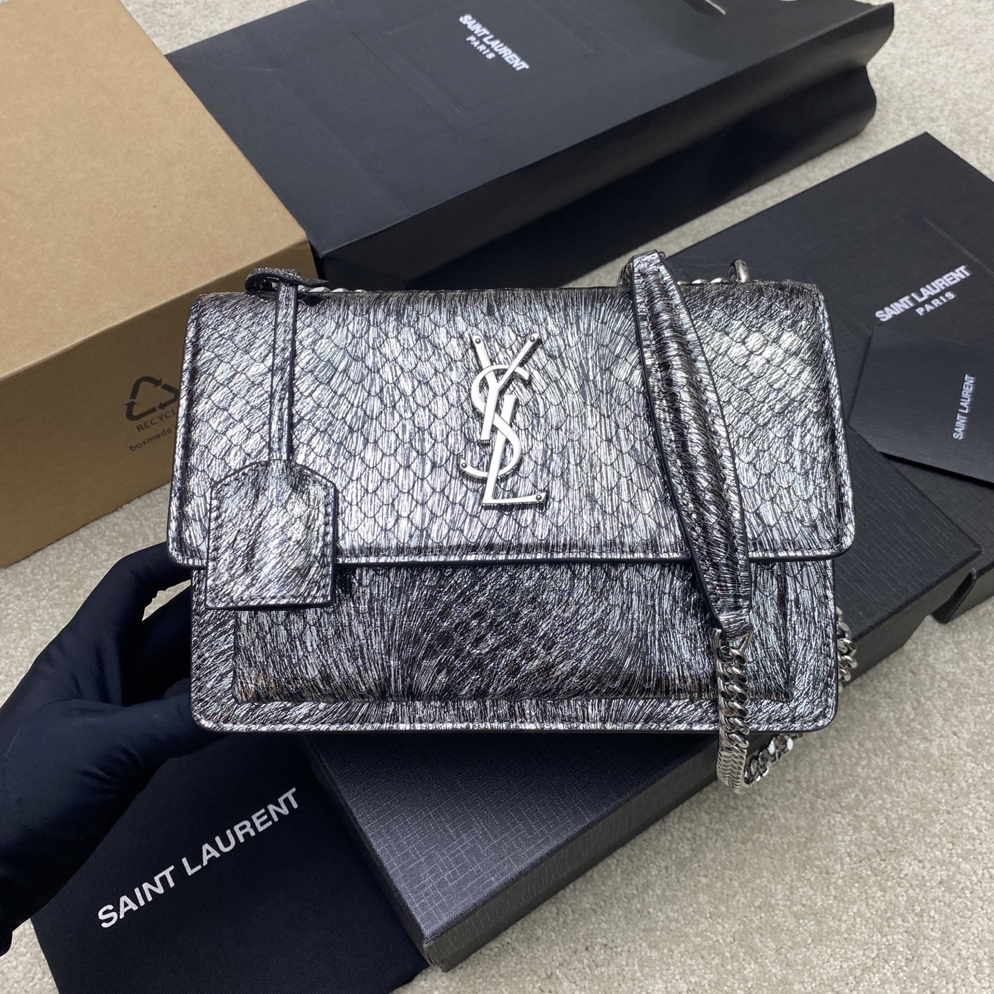 생로랑 Saint laurent/YSL 442906 Sunset Medium Chain Bag 22cm