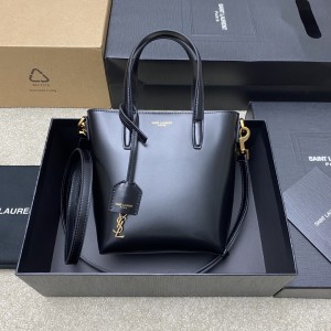 생로랑 Saint laurent/YSL 773995 Mini Toy Shopping in Box Leather Black