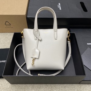 생로랑 Saint laurent/YSL 773995 Mini Toy Shopping in Box Leather White