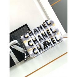 샤넬 Chanel 24s Mini Classic Flap Bag White 20cm