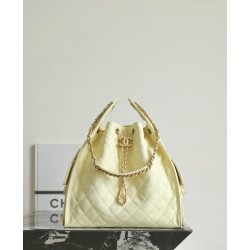 샤넬 CHANEL 25c AS5311 25Medium Handbag C-591 yellow 30cm