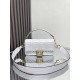 펜디 FENDI 8BR600 Medium Baguette Bag Nappa Leather White 26CM