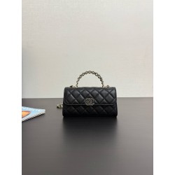 샤넬 Chanel 25s AP3238 Flap Phone Holder with Chain 99194 Black 18cm