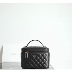 샤넬 Chanel 25S Long Vanity C-821 Black 20.5cm