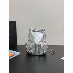 샤넬 Chanel  Backpack 99431 silver 20cm