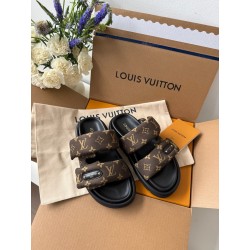 루이비통 Louis Vuitton 풀 필로우 플랫 컴포트 뮬