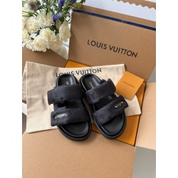 루이비통 Louis Vuitton 풀 필로우 플랫 컴포트 뮬