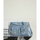 샤넬 Chanel 25p AS5384 Hobo Handbag C-821 Blue 24.5cm
