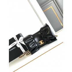 샤넬 Chanel 24B Clutch with chain Black 22cm
