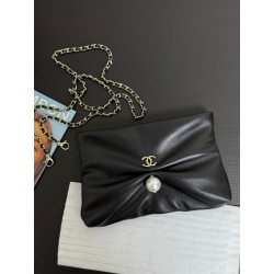 샤넬 Chanel 25s AP4614 Large Clutch Black