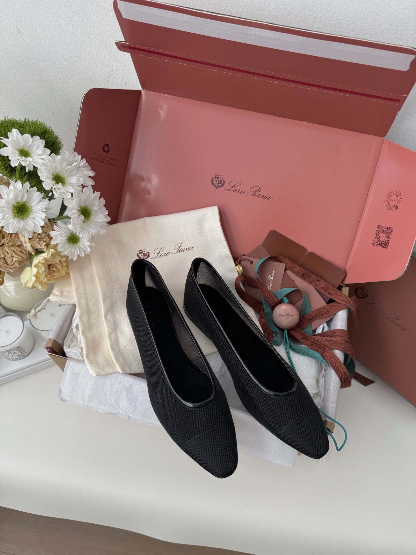 로로피아나 Loro Piana 발레리나 플랫