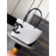 샤넬 Chanel Shopping Bag White&Black 30cm