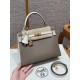 에르메스 Hermes Kelly 28cm Epsom 18 Etoupe and 10 Craie/gold