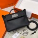 에르메스 Hermes Kelly 2424  Germany Leather 89 Noir/silver