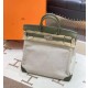 에르메스 Hermes Birkin Hac 40cm Togo and canvas 61 Olive Green/silver