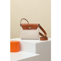 에르메스 Hermes Herbag mini 20cm H Viking and Huntre 37Gold/silver