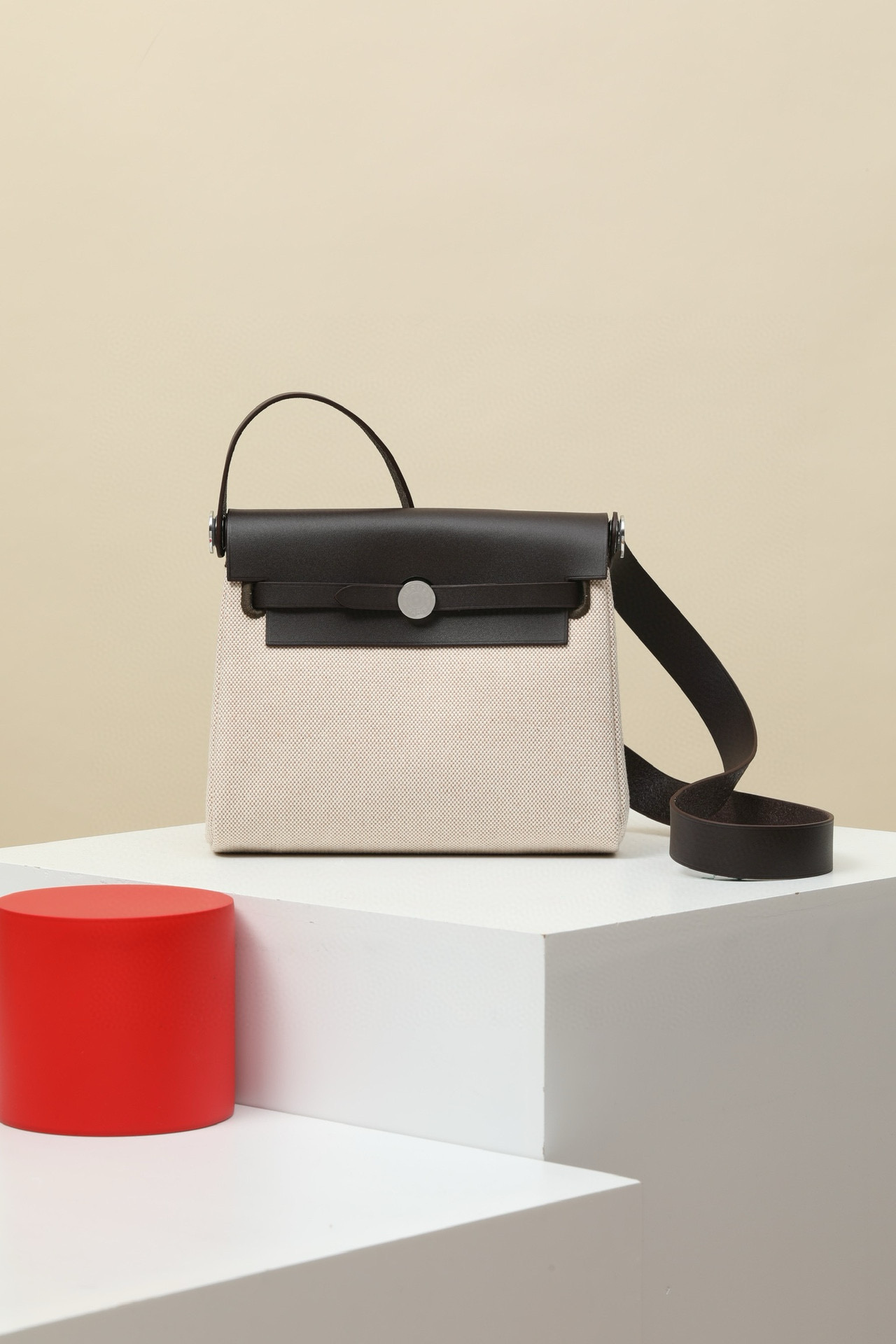 에르메스 Hermes Herbag mini 20cm H Viking and Huntre 46 Ebene/silver