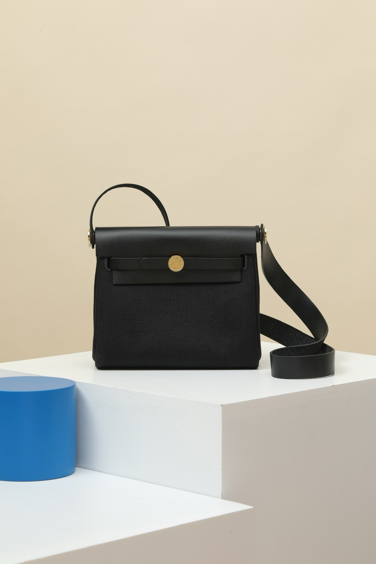 에르메스 Hermes Herbag mini 20cm H Viking and Huntre 89 Noir/gold