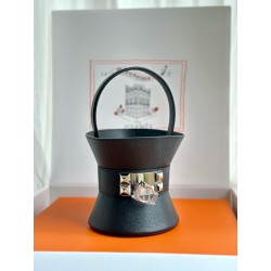 에르메스 Hermes Tasche Mini Medor Epsom 89 Noir/silver