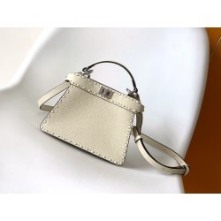 펜디 FENDI 8BN335 Peekaboo I See U Petit Selleria Bag 20CM