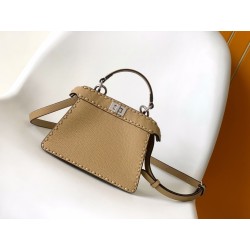 펜디 FENDI 8BN335 Peekaboo I See U Petit Selleria Bag 20CM