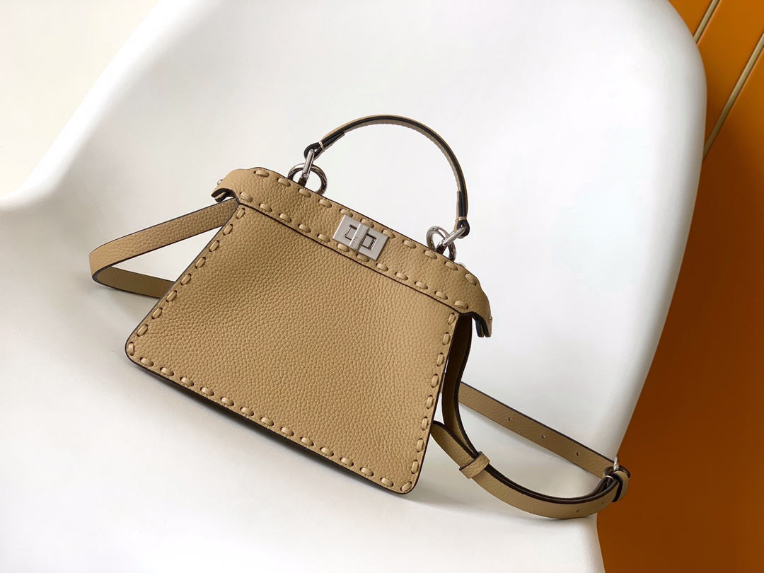 펜디 FENDI 8BN335 Peekaboo I See U Petit Selleria Bag 20CM