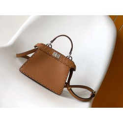 펜디 FENDI 8BN335 Peekaboo I See U Petit Selleria Bag 20CM