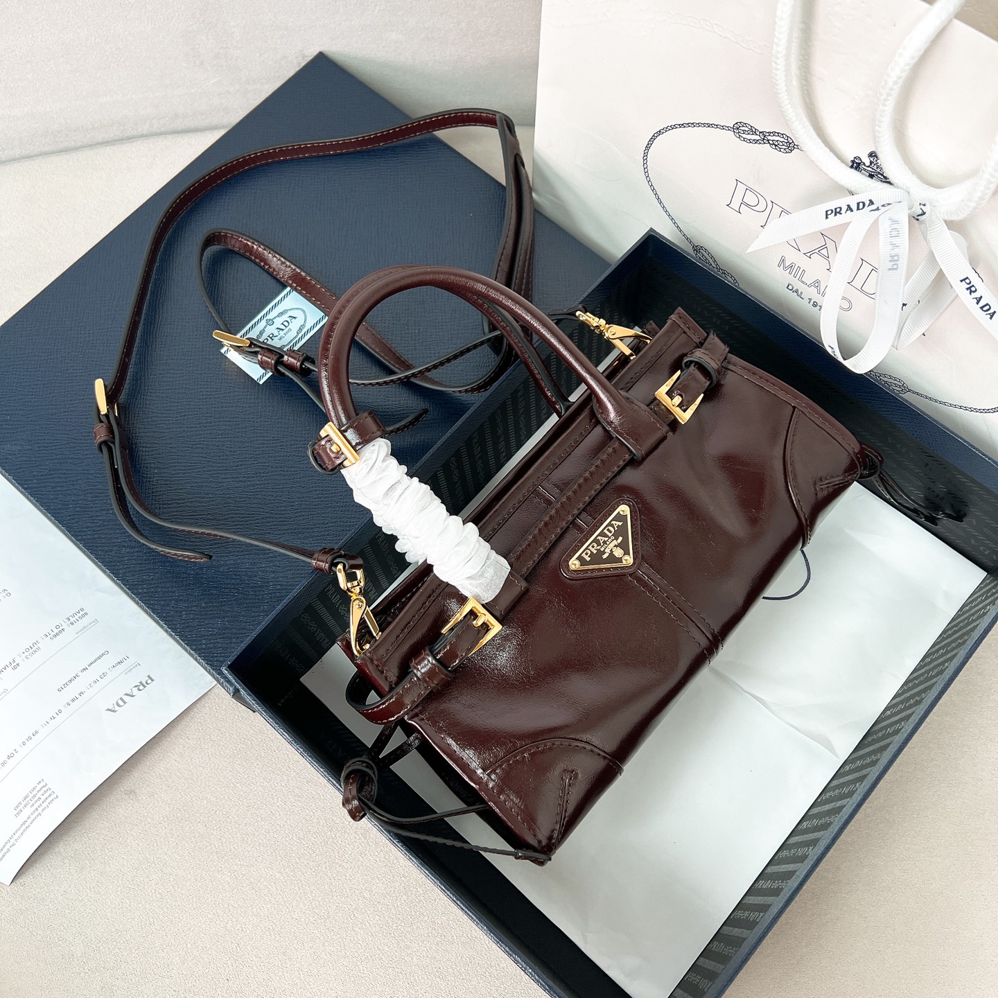 프라다 Prada 1BA486 LuxSoft-Bonnie MINI bag 23.5CM