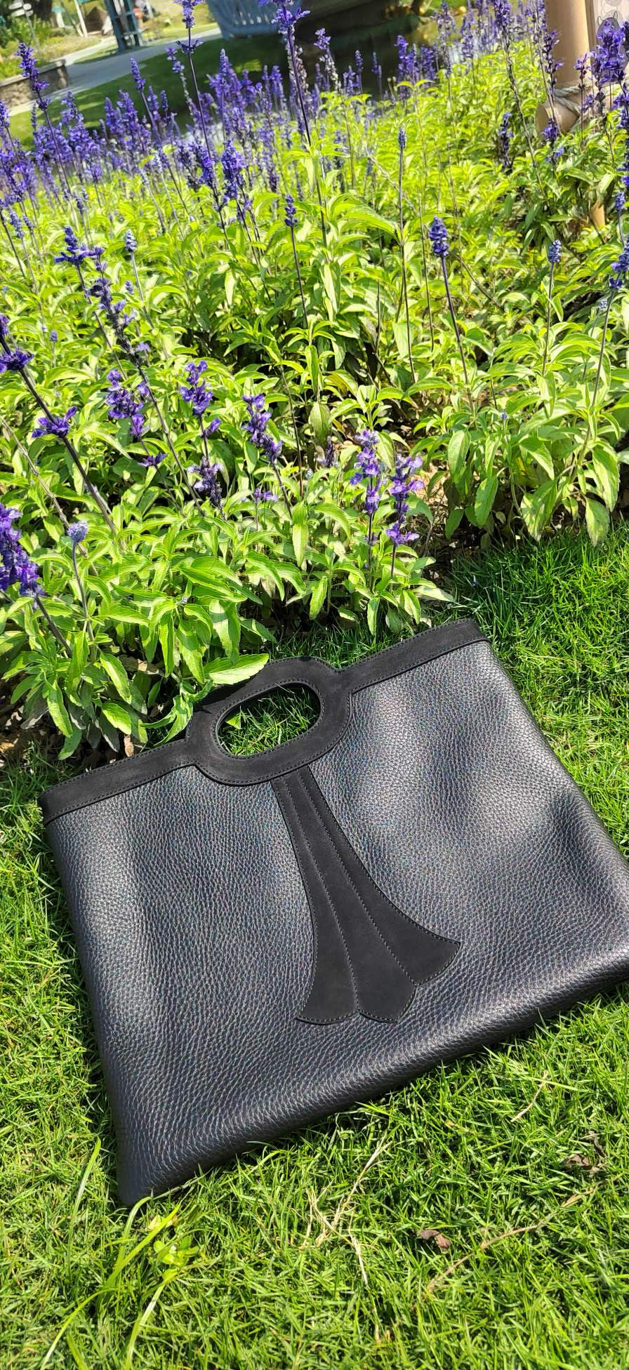 크롬하츠 Chrome Hearts CHB053 토트 백 Black 35cm
