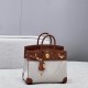 에르메스 Hermes Brikin 25cm Canvas 37 Gold/gold
