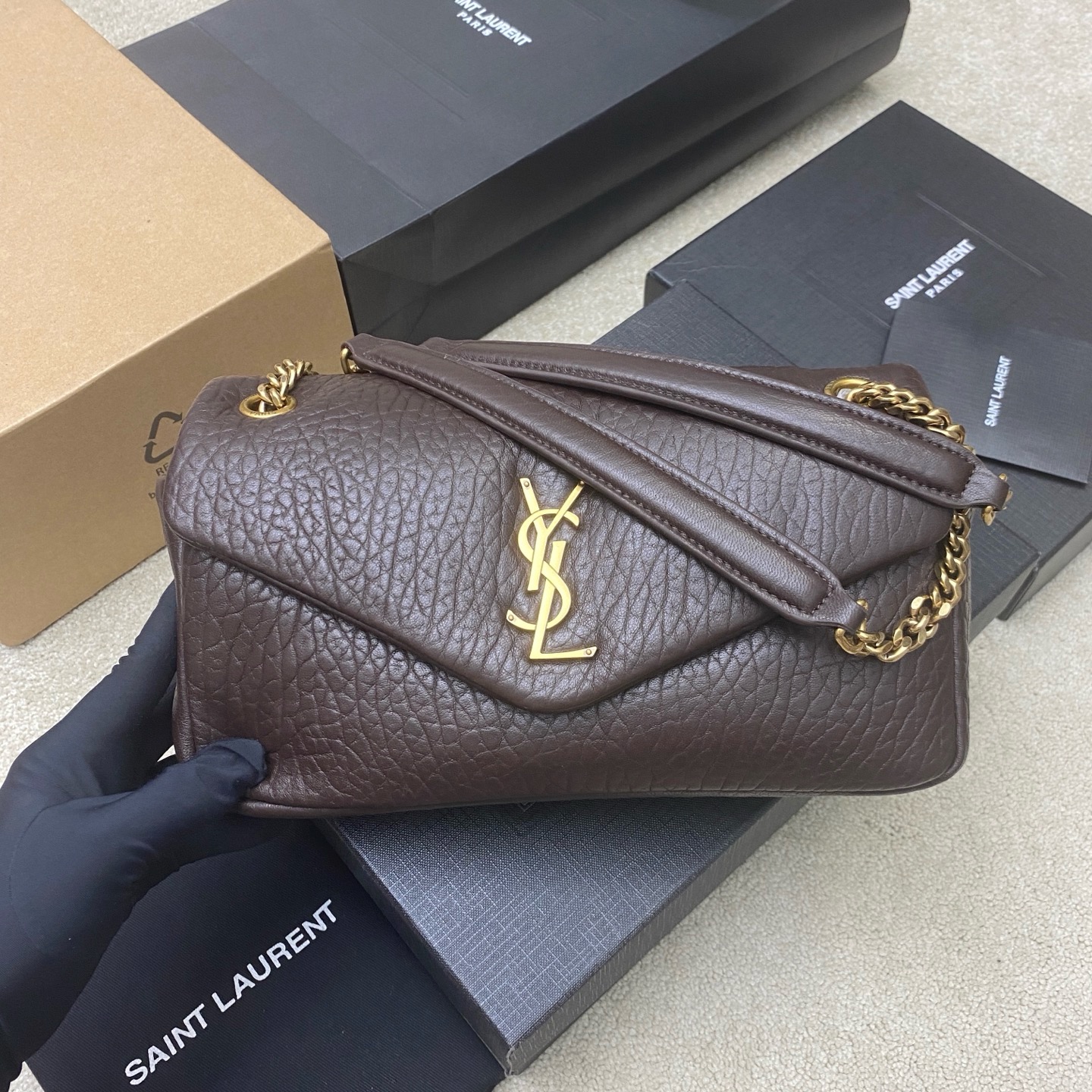 생로랑 Saint laurent/YSL 734153 Calypso In Grained Lambskin 26CM