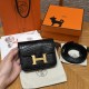 에르메스 Hermes Constance slim 12.4cm Matte Alligator 89 Noir/gold