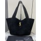 생로랑 Saint laurent/YSL 763435 Bea Tote In Suede Black 50CM