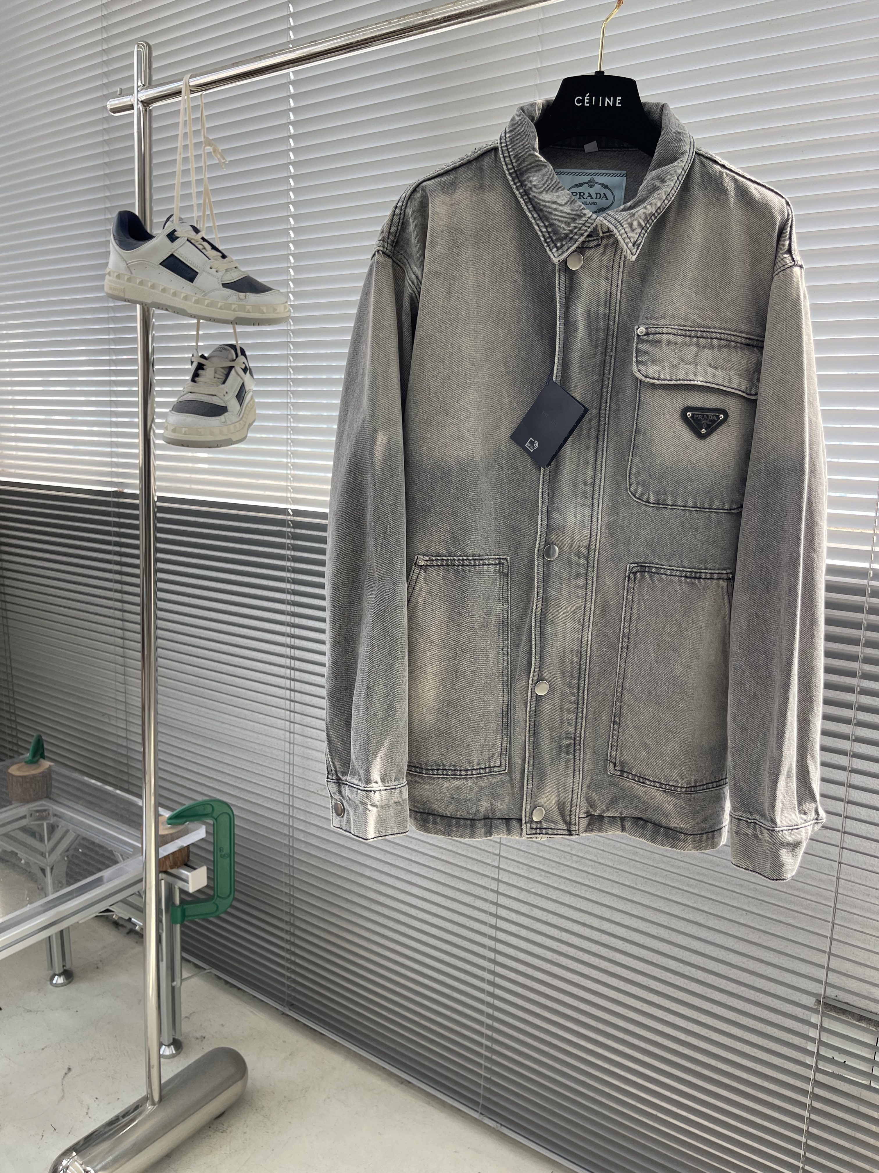 프라다 Prada 데님 재킷