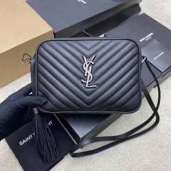 생로랑 Saint laurent/YSL 505730 Lou Camera Bag in Quilted Leather Black 23CM