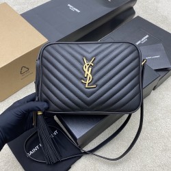 생로랑 Saint laurent/YSL 505730 Lou Camera Bag in Quilted Leather Black 23CM
