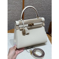 에르메스 Hermes Kelly 25cm Togo i2 Nata/gold