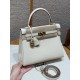 에르메스 Hermes Kelly 25cm Togo i2 Nata/gold