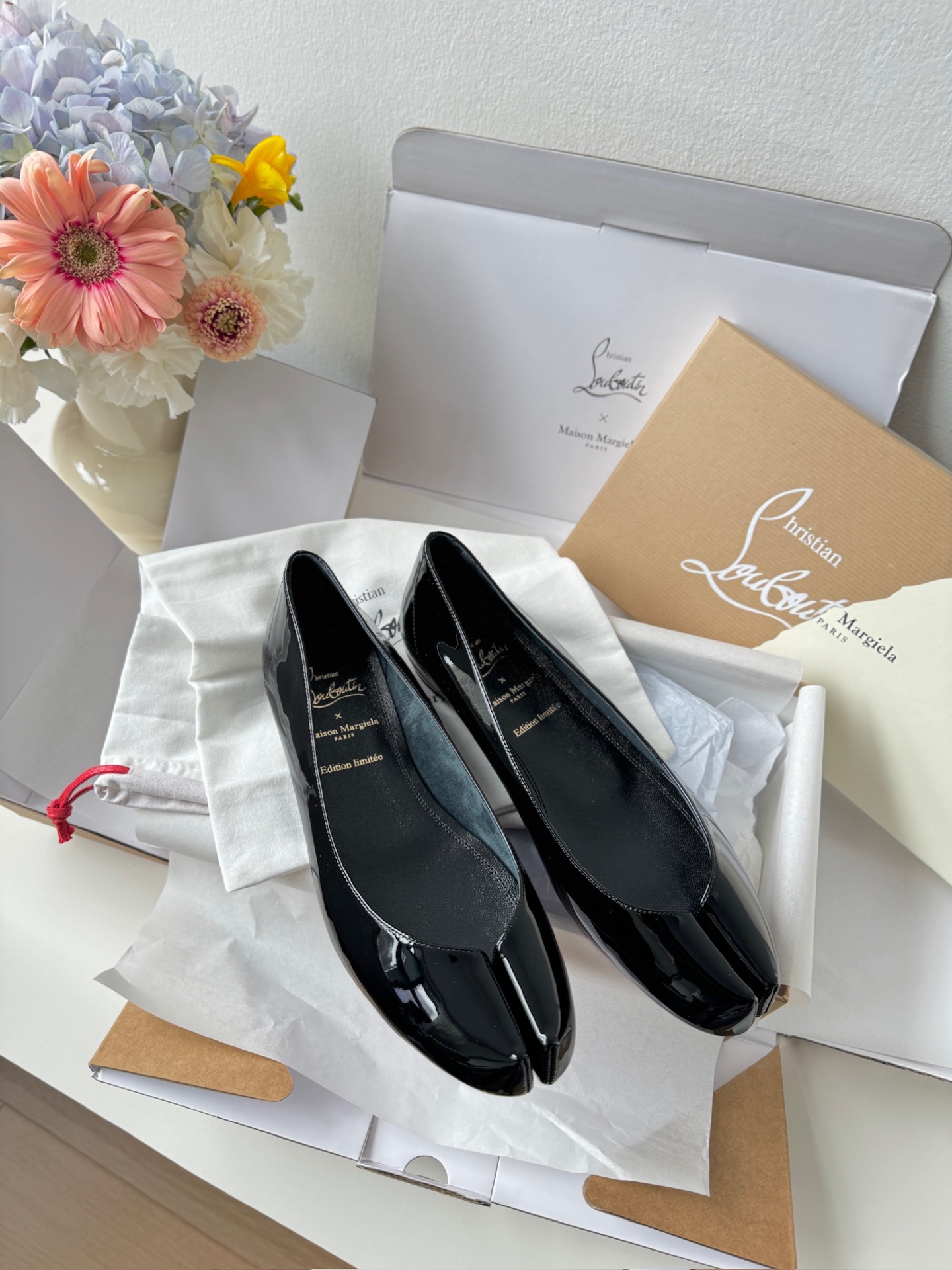 크리스찬 루부탱 &발렌시아가 Christian Louboutin& Maison Margiela 발레리나 플랫