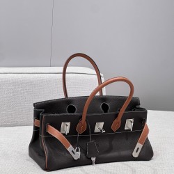 에르메스 Hermes Shoulder Birkin 42cm Germany Leather 46 Ebene and 37 Gold/silver