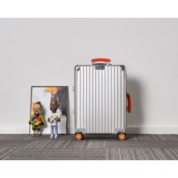 Rimowa Classic Cabin 캐리어 알루미늄 silver&Orange