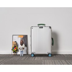 Rimowa Classic Cabin 캐리어 알루미늄 silver&Green
