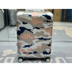 Rimowa Original Camouflage 캐리어 알루미늄 20“ Pink