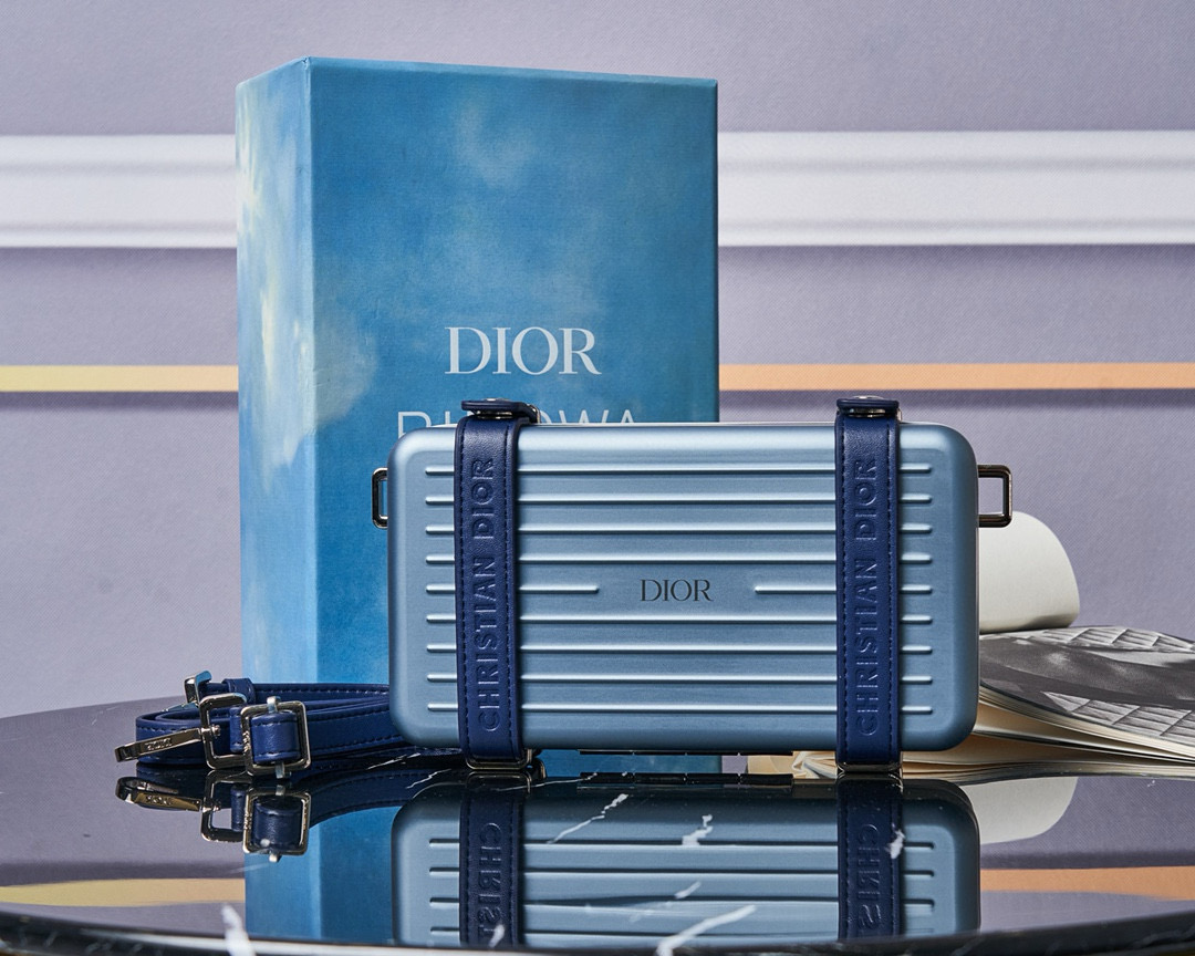 Rimowa X Dior 크로스 백 Blue