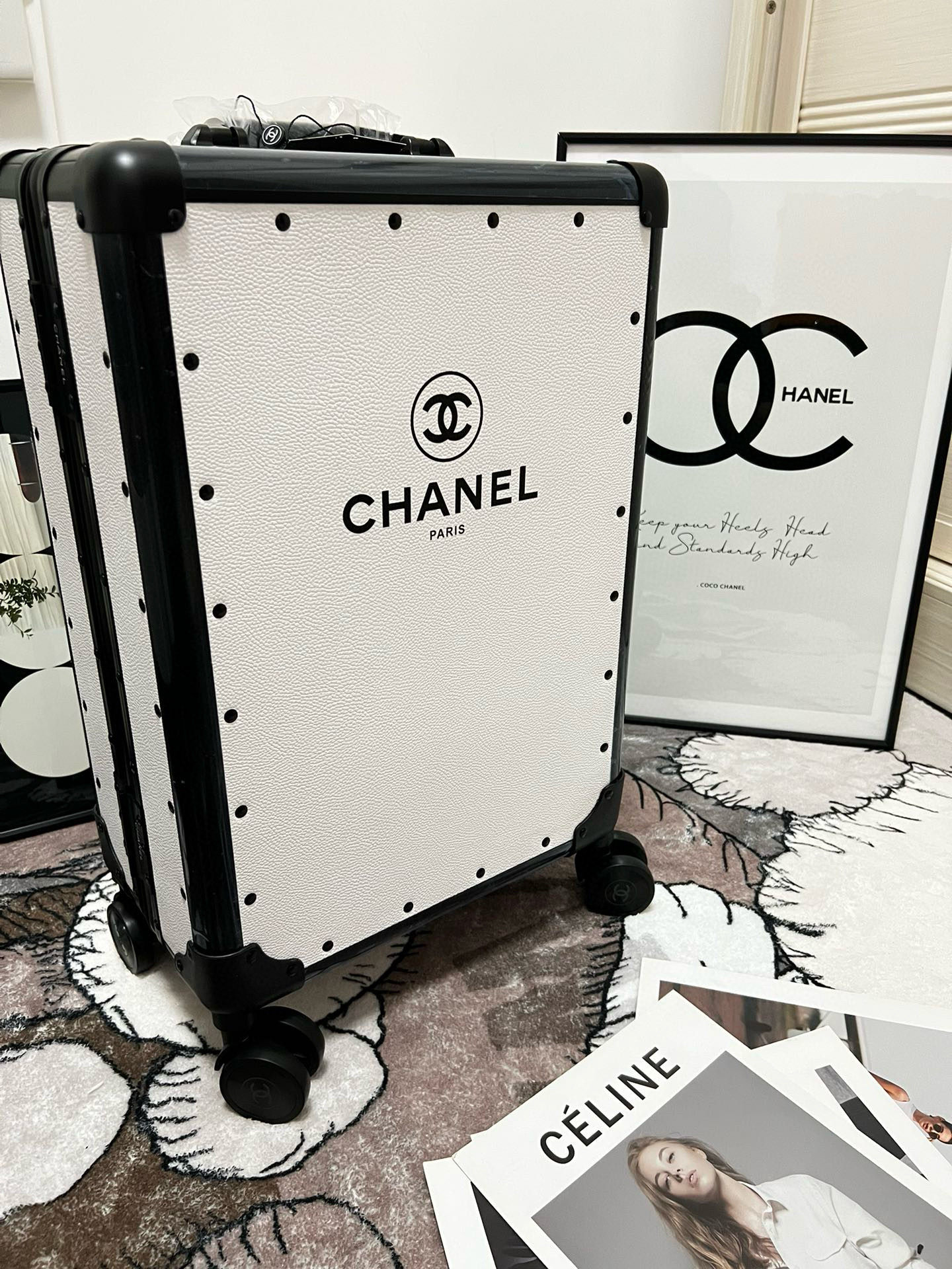 샤넬 Chanel 10312 캐리어 White 20“
