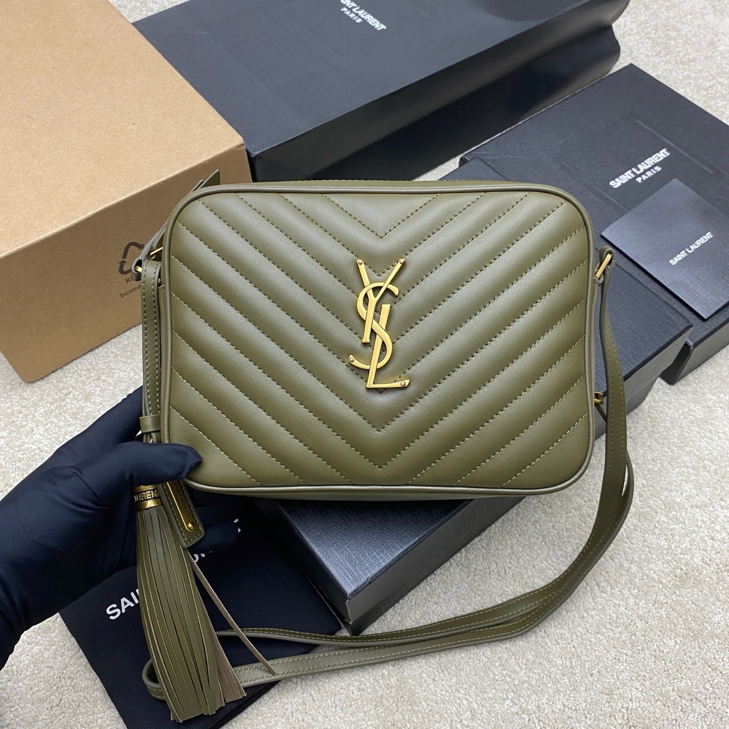 생로랑 Saint laurent/YSL 505730 Lou Camera Bag in Quilted Leather 23CM