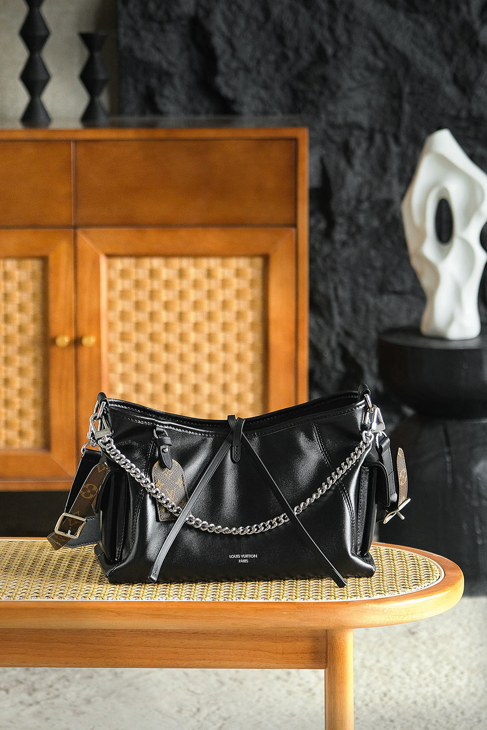 【AS】루이비통 Louis Vuitton M24861 Carryall Cargo PM Black 33.5CM