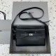 발렌시아가 Balenciaga 8340322 Bel Air Zipped Messenger Bag Small Black 29CM