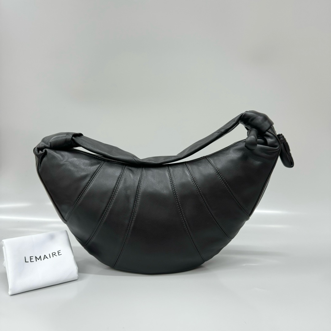 르메르 Lemaire Medium Fortune Croissant Bag Dark Chocolate